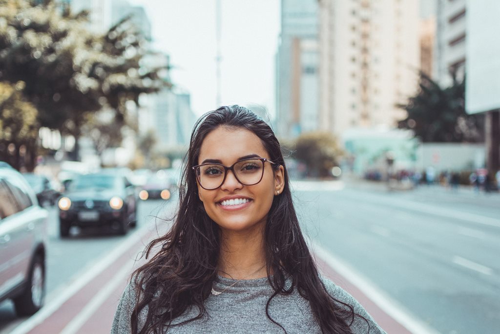 women with nice smile