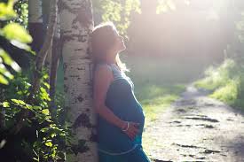 pregnant woman relaxing