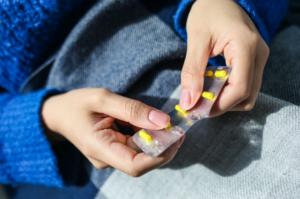taking capsules